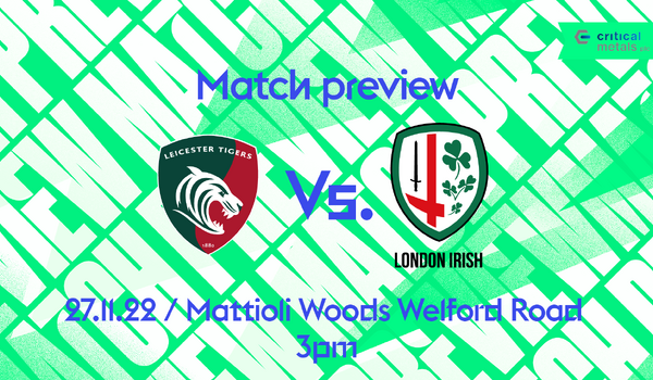 Match Preview: Leicester Tigers (A)
